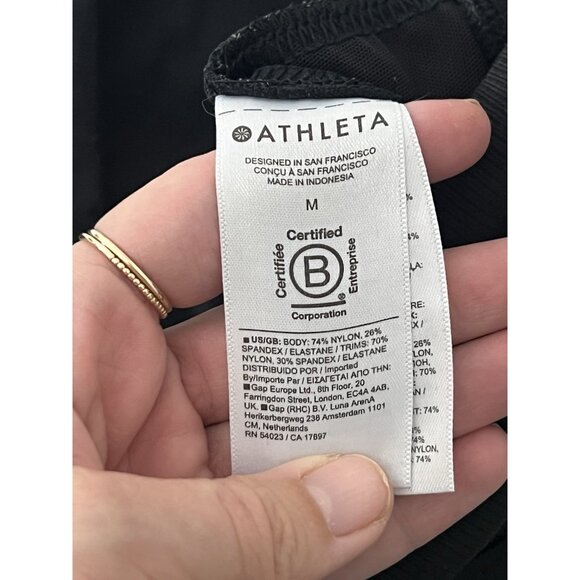 Athleta Black Pull On Jogger Pants Size Medium - Picture 8 of 13